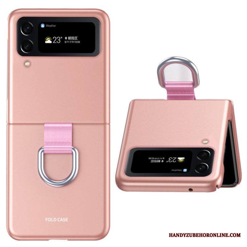 Kuori Samsung Galaxy Z Flip 4 Kotelot Flip Skin-touch Renkaalla