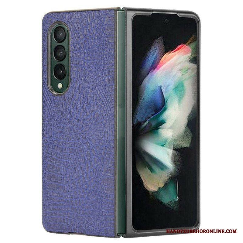 Kuori Samsung Galaxy Z Fold 3 5G Tekokrokotiilin Nahkaa