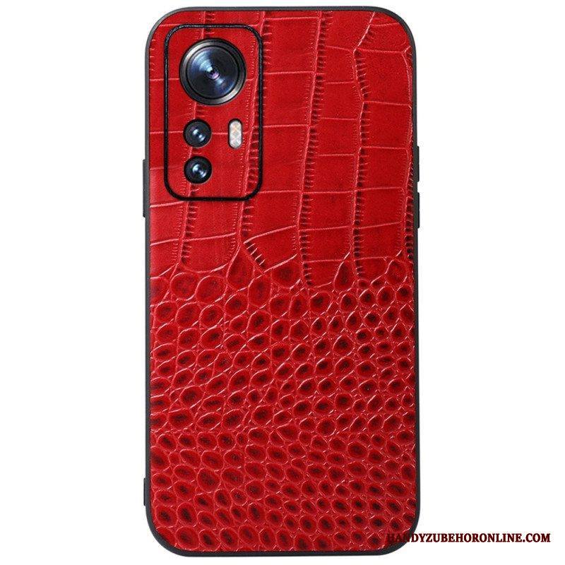 Kuori Xiaomi 12 / 12X Aito Crocodile Texture -nahka