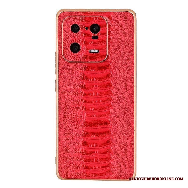 Kuori Xiaomi 13 Pro Crocodile Style Aitoa Nahkaa