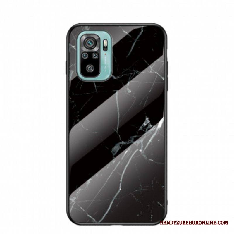 Kuori Xiaomi Redmi Note 10 / 10S Tempered Glass Marble Colors