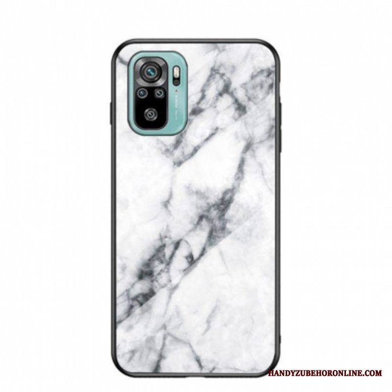 Kuori Xiaomi Redmi Note 10 / 10S Tempered Glass Marble Colors