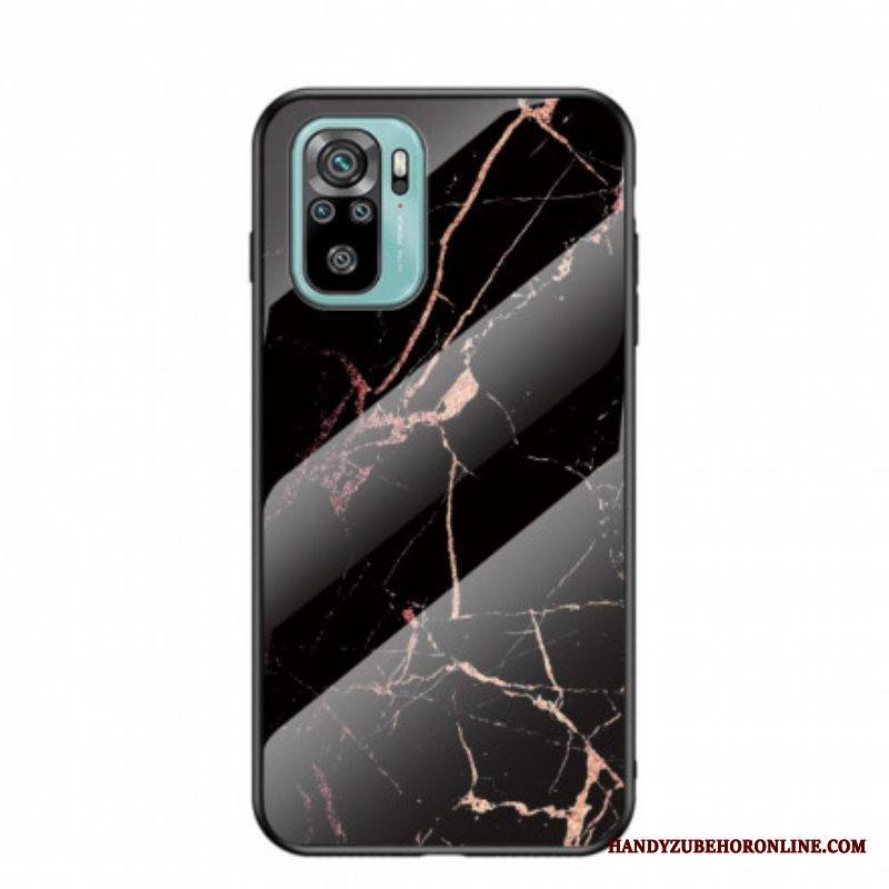 Kuori Xiaomi Redmi Note 10 / 10S Tempered Glass Marble Colors