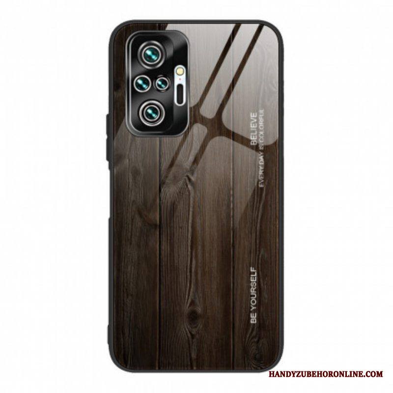 Kuori Xiaomi Redmi Note 10 Pro Wood Design Karkaistu Lasi