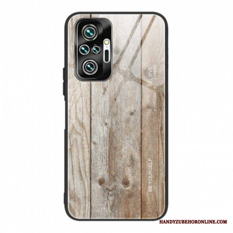 Kuori Xiaomi Redmi Note 10 Pro Wood Design Karkaistu Lasi