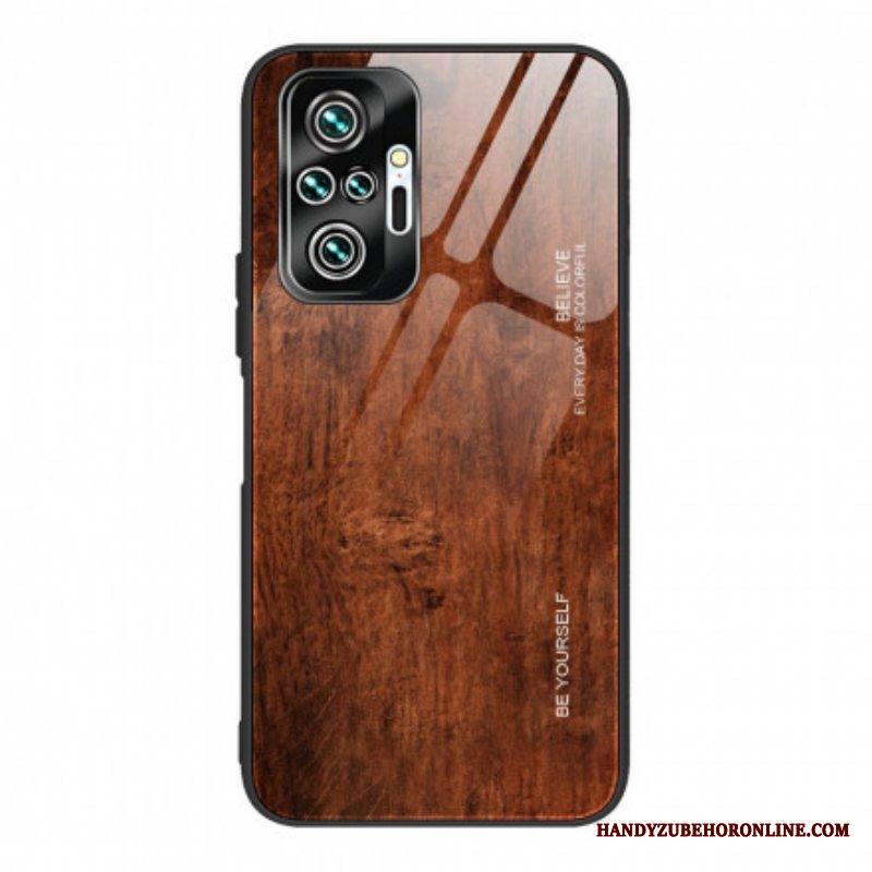 Kuori Xiaomi Redmi Note 10 Pro Wood Design Karkaistu Lasi