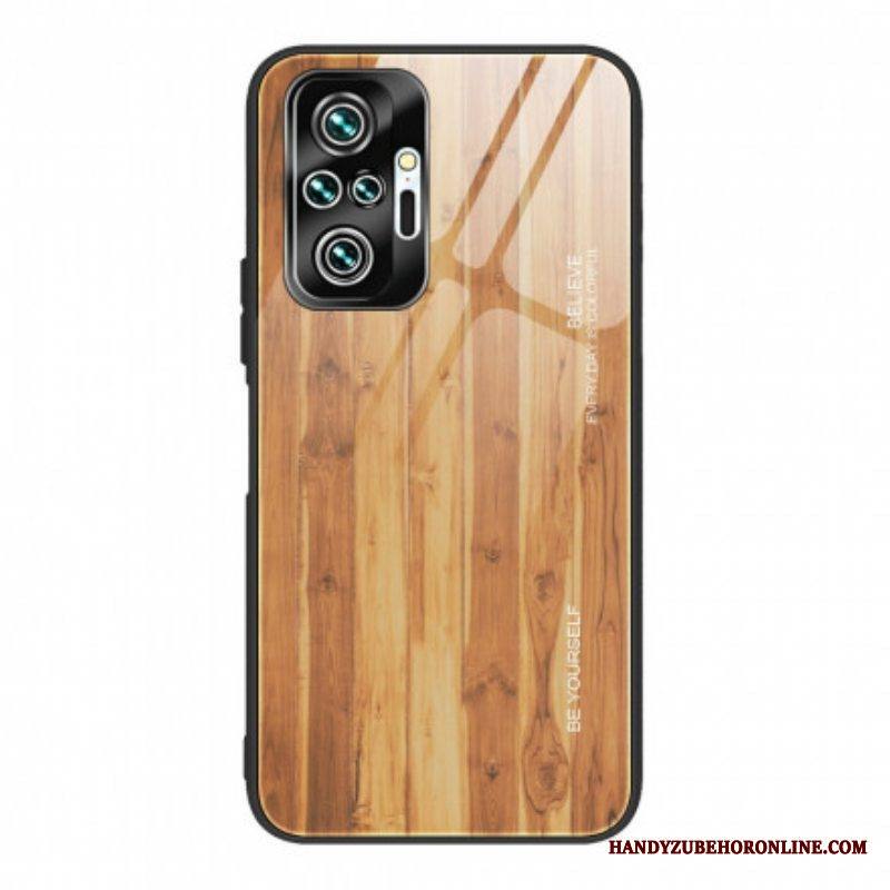 Kuori Xiaomi Redmi Note 10 Pro Wood Design Karkaistu Lasi