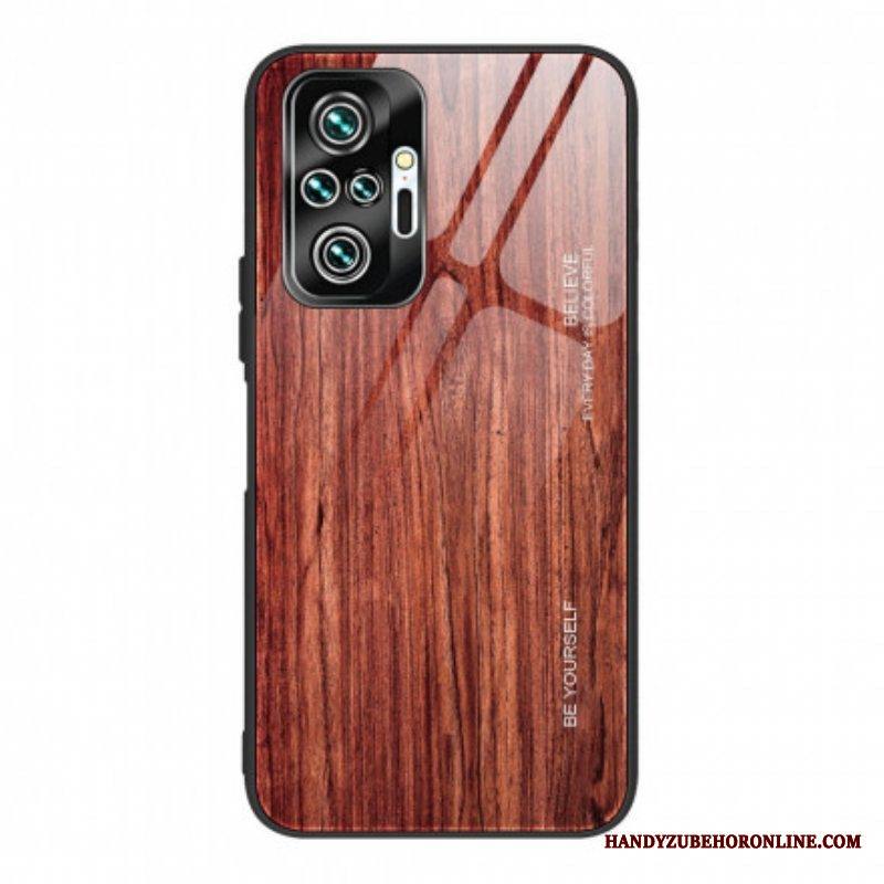 Kuori Xiaomi Redmi Note 10 Pro Wood Design Karkaistu Lasi