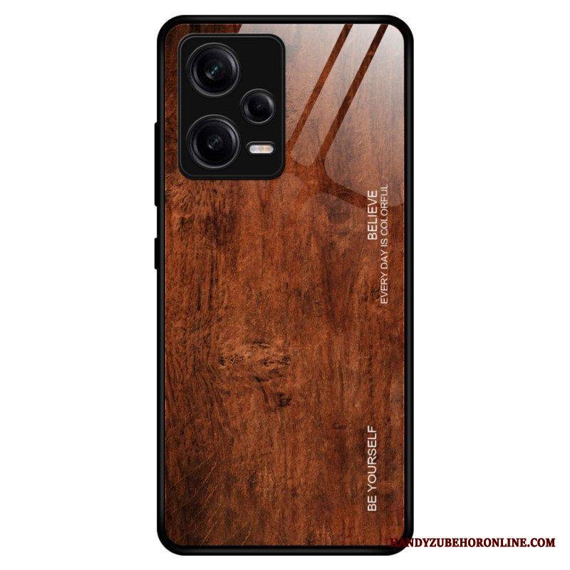 Kuori Xiaomi Redmi Note 12 Pro Wood Design Karkaistu Lasi