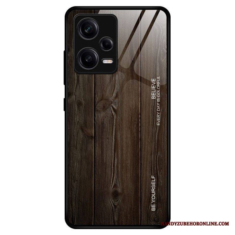 Kuori Xiaomi Redmi Note 12 Pro Wood Design Karkaistu Lasi