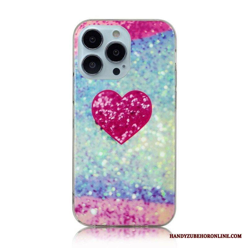 Kuori iPhone 13 Pro Glitter Marble