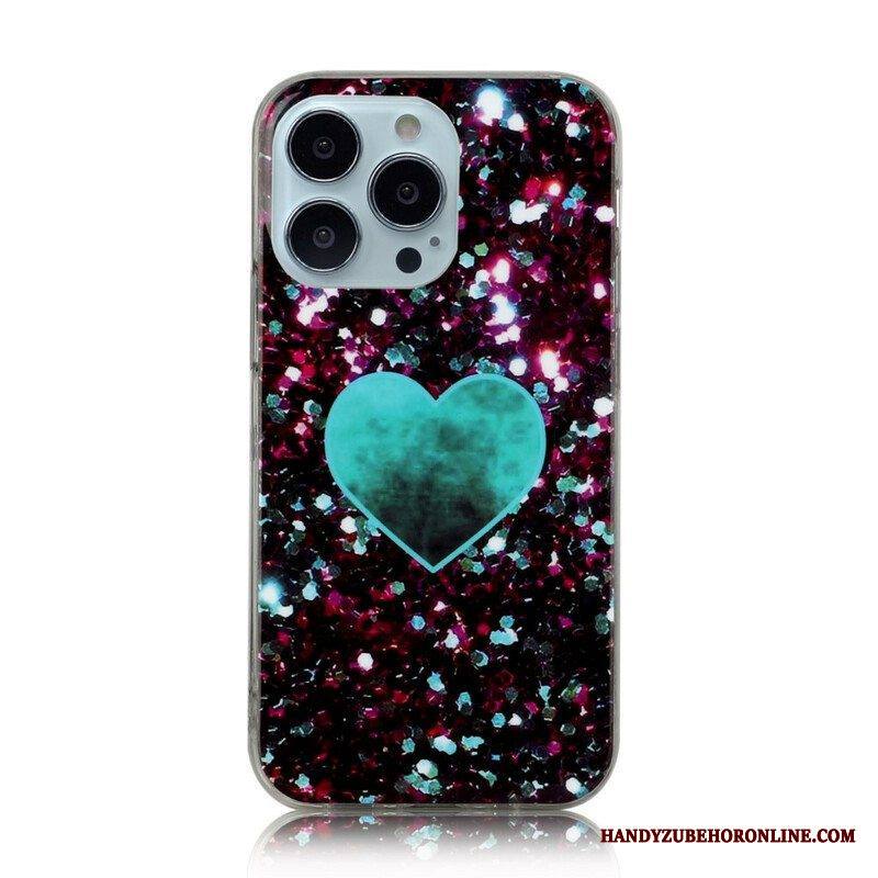 Kuori iPhone 13 Pro Glitter Marble