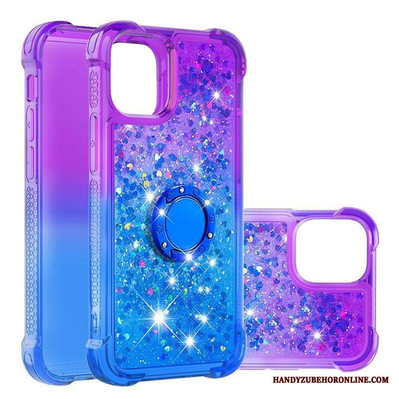 Kuori iPhone 13 Pro Max Glitter Ring-kiinnike