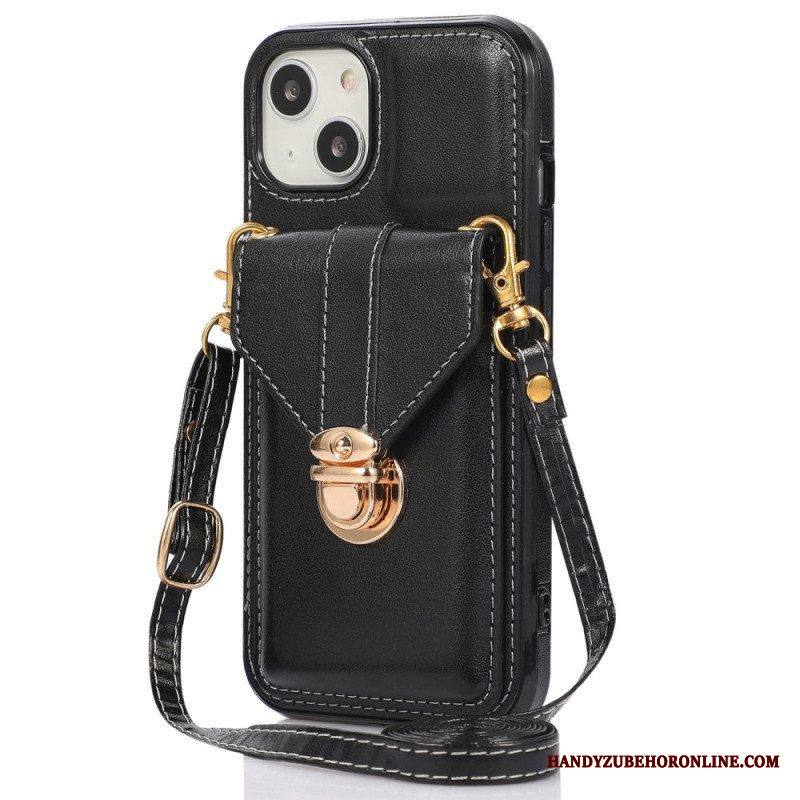 Kuori iPhone 14 Lompakkokotelo Crossbody Lompakko