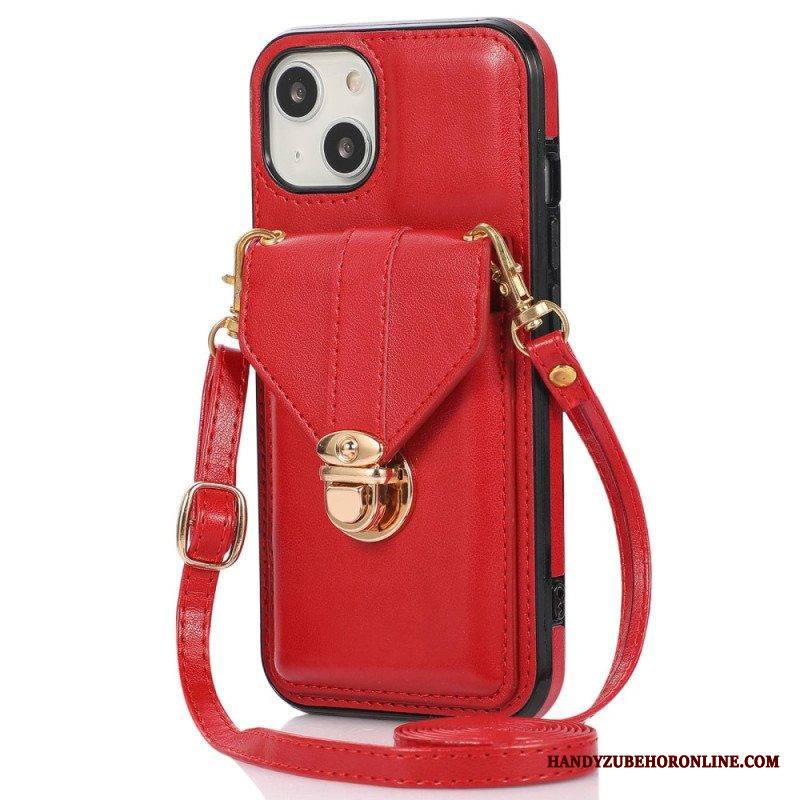 Kuori iPhone 14 Lompakkokotelo Crossbody Lompakko