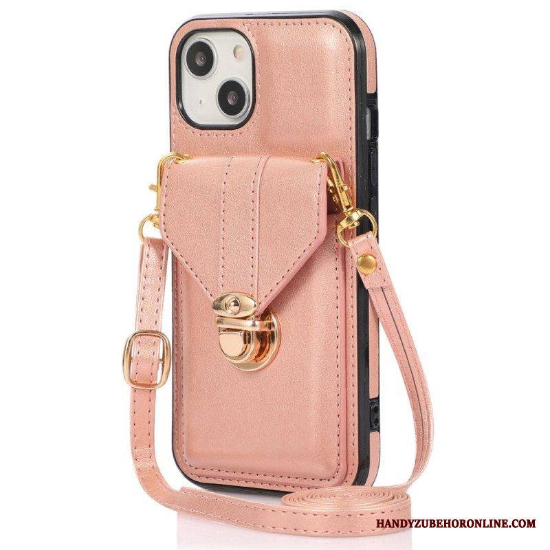 Kuori iPhone 14 Lompakkokotelo Crossbody Lompakko