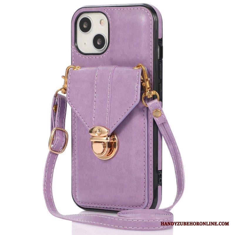 Kuori iPhone 14 Lompakkokotelo Crossbody Lompakko