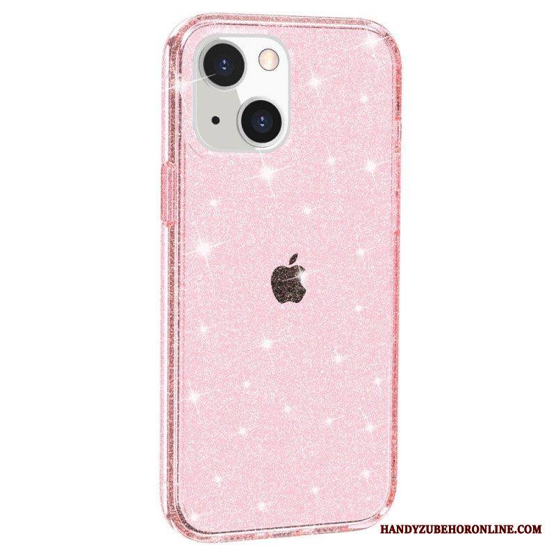 Kuori iPhone 15 Läpinäkyvä Glitter