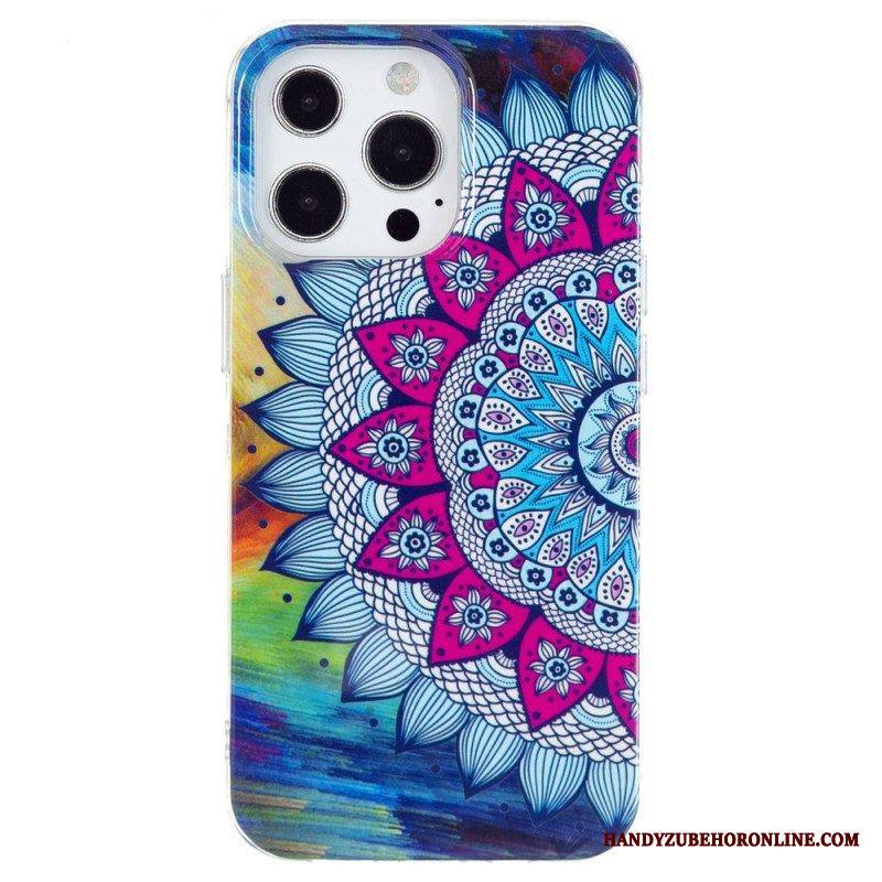 Kuori iPhone 15 Pro Max Fluoresoiva Mandala