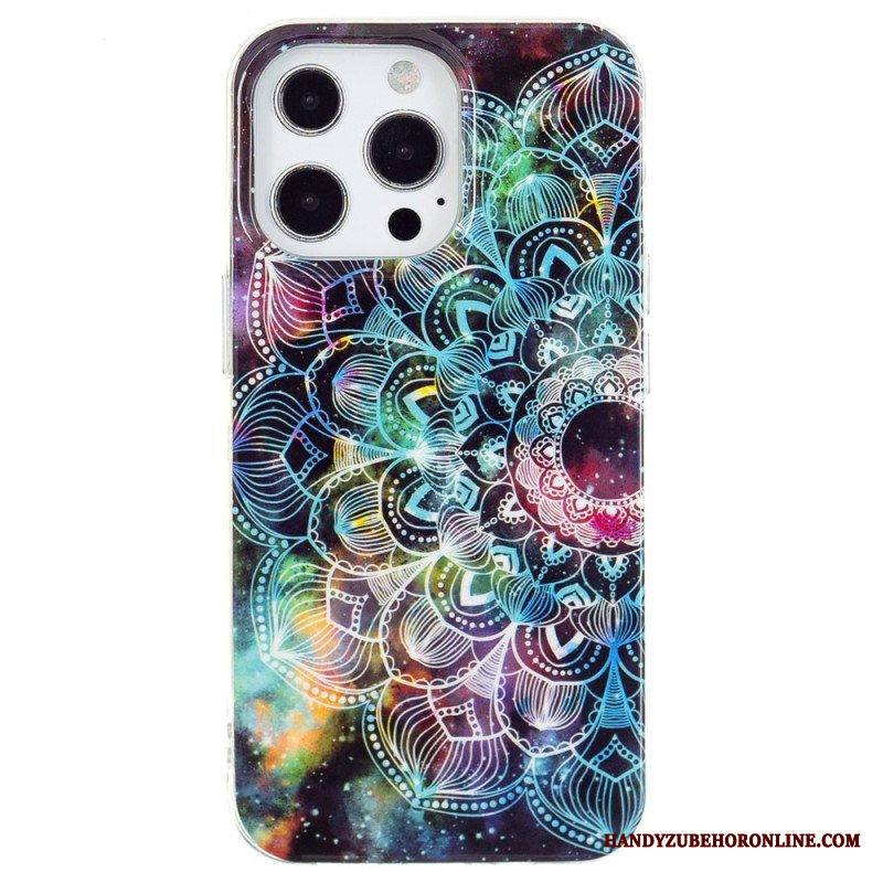 Kuori iPhone 15 Pro Max Fluoresoiva Mandala