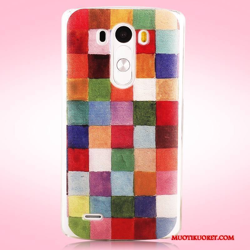 Lg G3 Maalaus Pesty Suede Kuori Kotelo Suojaus Kova Puhelimen Kuoret