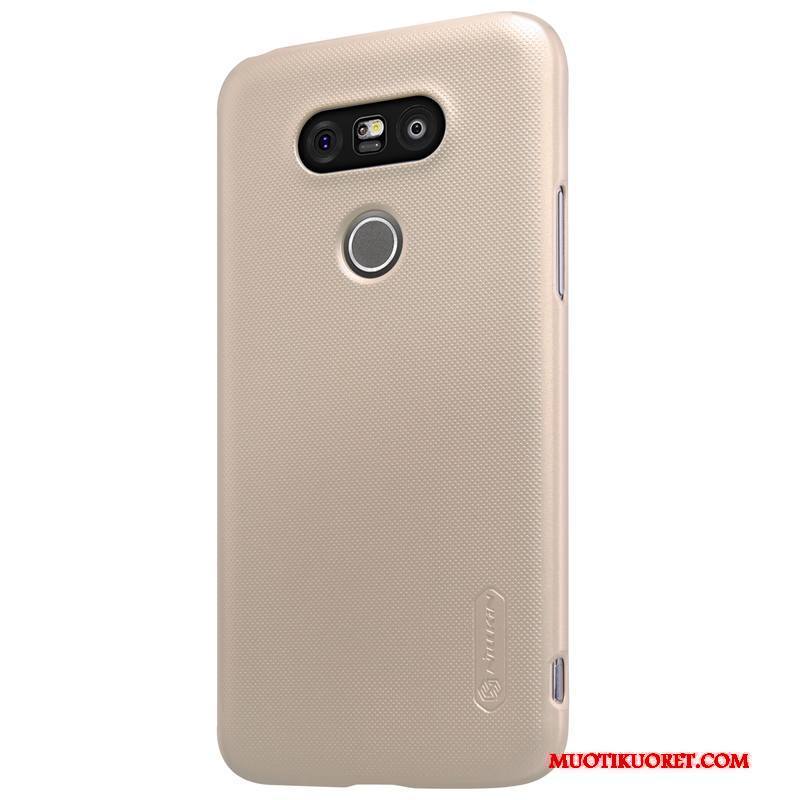 Lg G5 Kotelo Suojaus Puhelimen Kuoret Pesty Suede Kulta Kuori Pinkki