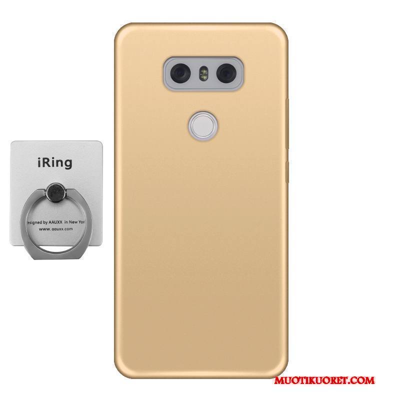 Lg G6 Kuori Kulta Silikoni Puhelimen Kuoret Yksinkertainen Murtumaton Suojaus Pesty Suede