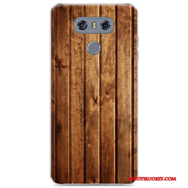 Lg G6 Murtumaton Puulajit Kuori Suojaus Musta Puhelimen Kuoret Kotelo