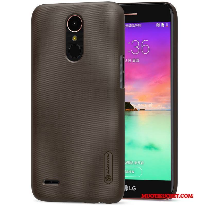 Lg K10 2017 Kuori Kotelo Murtumaton Kulta Musta Kova Puhelimen Kuoret Pesty Suede