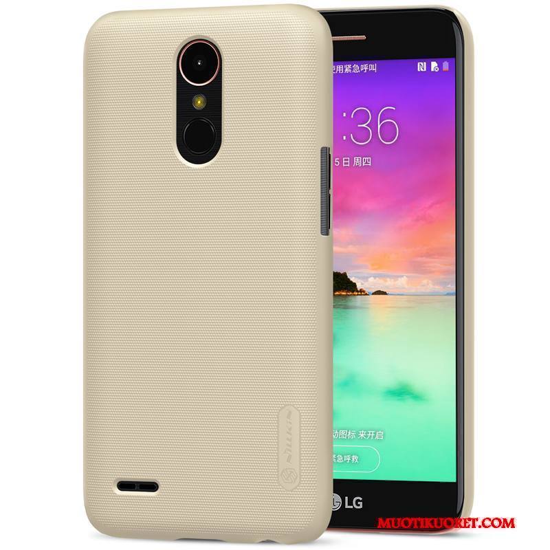 Lg K10 2017 Kuori Kotelo Murtumaton Kulta Musta Kova Puhelimen Kuoret Pesty Suede