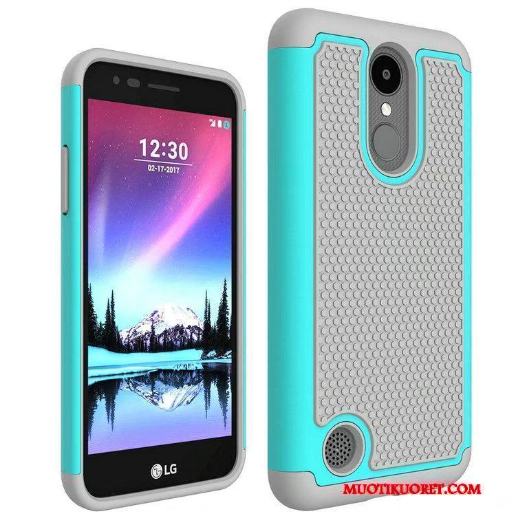 Lg K4 2017 Kotelo Puhelimen Kuoret Kuori Kukkakuvio Suojaus Murtumaton Violetti