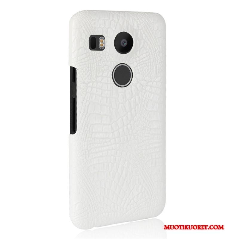 Lg Nexus 5x Kuori Liiketoiminta Murtumaton Suojaus Kukkakuvio Pesty Suede Keltainen Nahka