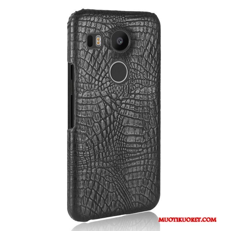 Lg Nexus 5x Kuori Liiketoiminta Murtumaton Suojaus Kukkakuvio Pesty Suede Keltainen Nahka