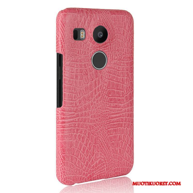 Lg Nexus 5x Kuori Liiketoiminta Murtumaton Suojaus Kukkakuvio Pesty Suede Keltainen Nahka