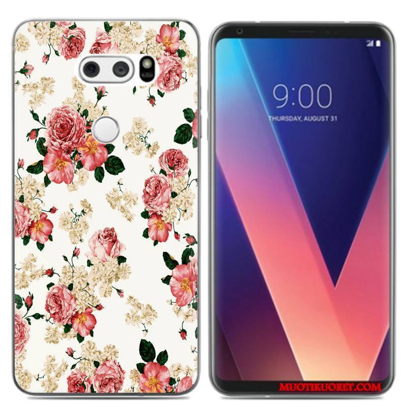 Lg V30 Kuori Luova Monivärinen Silikoni Puhelimen Pehmeä Neste Pieni Puhelimen Kuoret