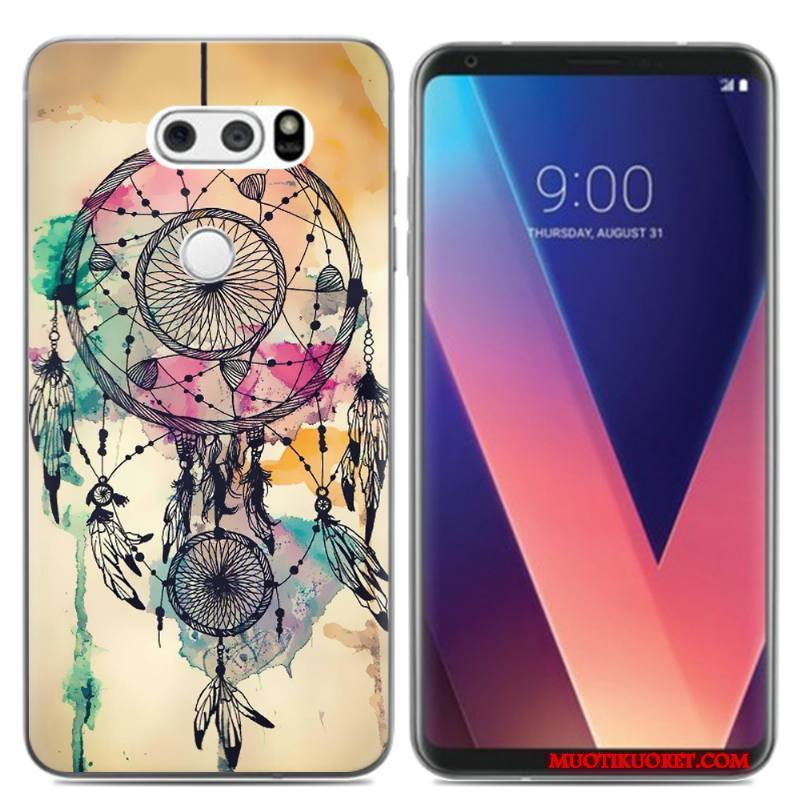 Lg V30 Kuori Luova Monivärinen Silikoni Puhelimen Pehmeä Neste Pieni Puhelimen Kuoret