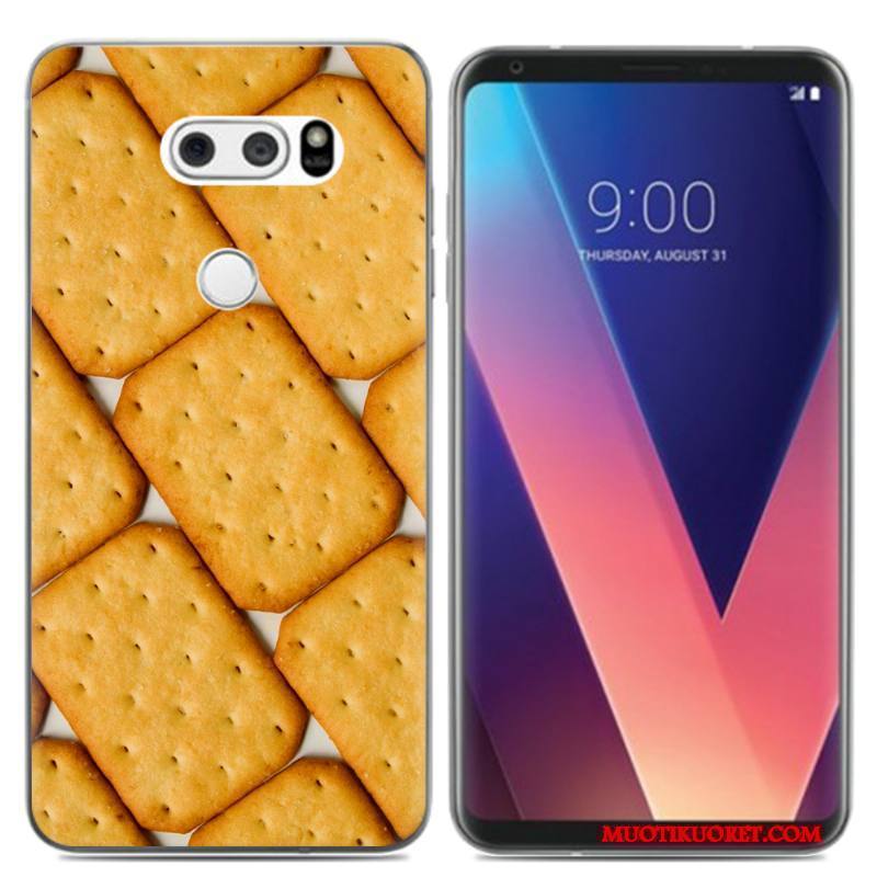 Lg V30 Kuori Luova Monivärinen Silikoni Puhelimen Pehmeä Neste Pieni Puhelimen Kuoret