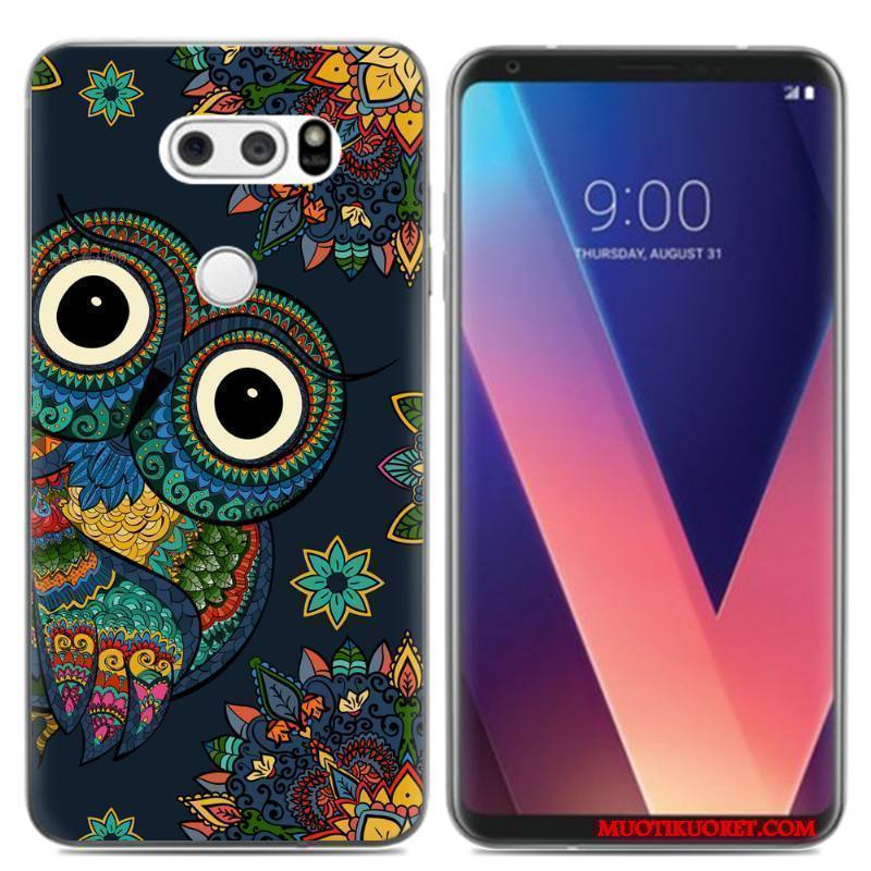 Lg V30 Kuori Luova Monivärinen Silikoni Puhelimen Pehmeä Neste Pieni Puhelimen Kuoret