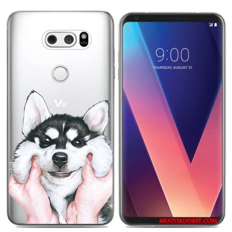 Lg V30 Kuori Luova Monivärinen Silikoni Puhelimen Pehmeä Neste Pieni Puhelimen Kuoret