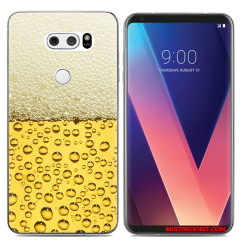 Lg V30 Kuori Luova Monivärinen Silikoni Puhelimen Pehmeä Neste Pieni Puhelimen Kuoret