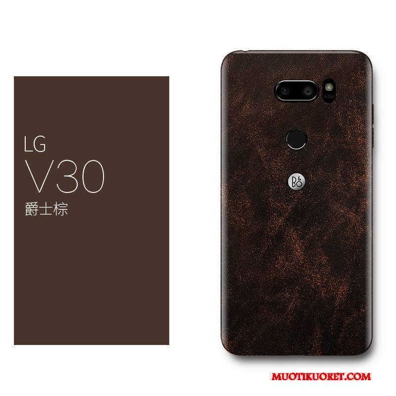 Lg V30 Kuori Puhelimen Kuoret Ylellisyys Kotelo Ohut Suojaus Punainen Luova