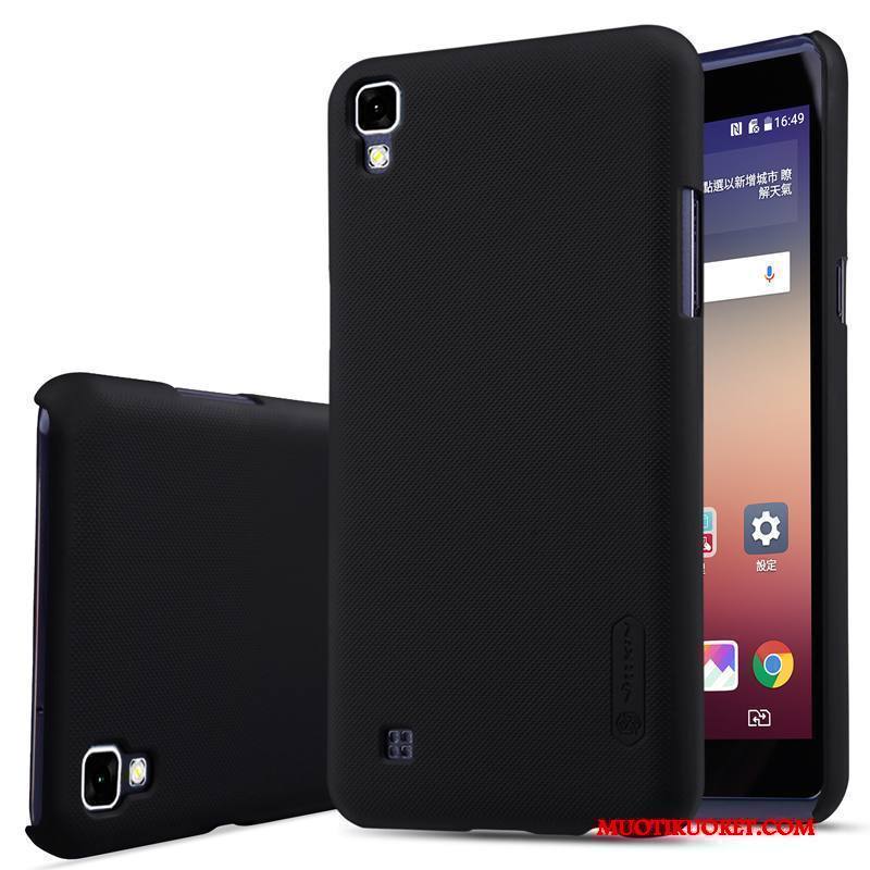 Lg X Power Suojaus Kulta Puhelimen Kova Valkoinen Kotelo Kuori