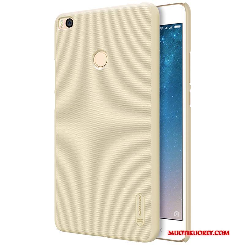 Mi Max 2 Kulta Pieni Puhelimen Kuoret Kotelo Pesty Suede Punainen Kuori