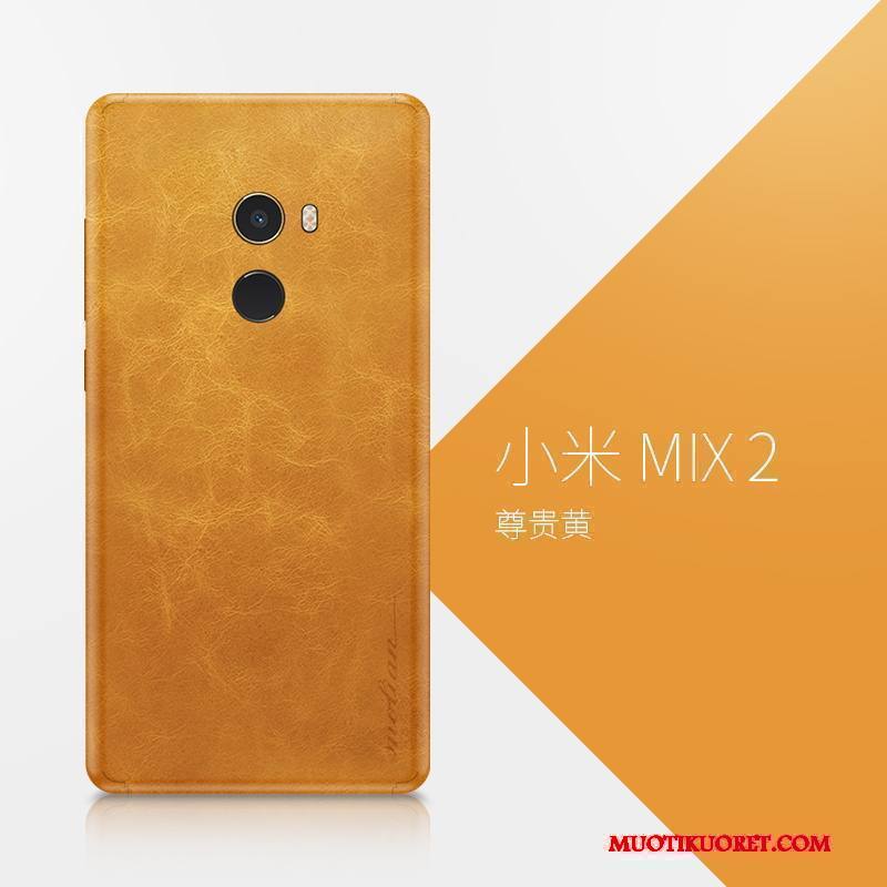 Mi Mix 2 Kuori Kotelo Luova Punainen Puhelimen Kuoret All Inclusive Nahkakotelo Pieni