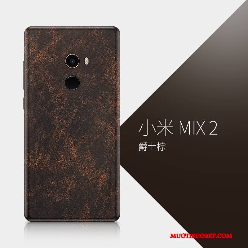 Mi Mix 2 Kuori Kotelo Luova Punainen Puhelimen Kuoret All Inclusive Nahkakotelo Pieni