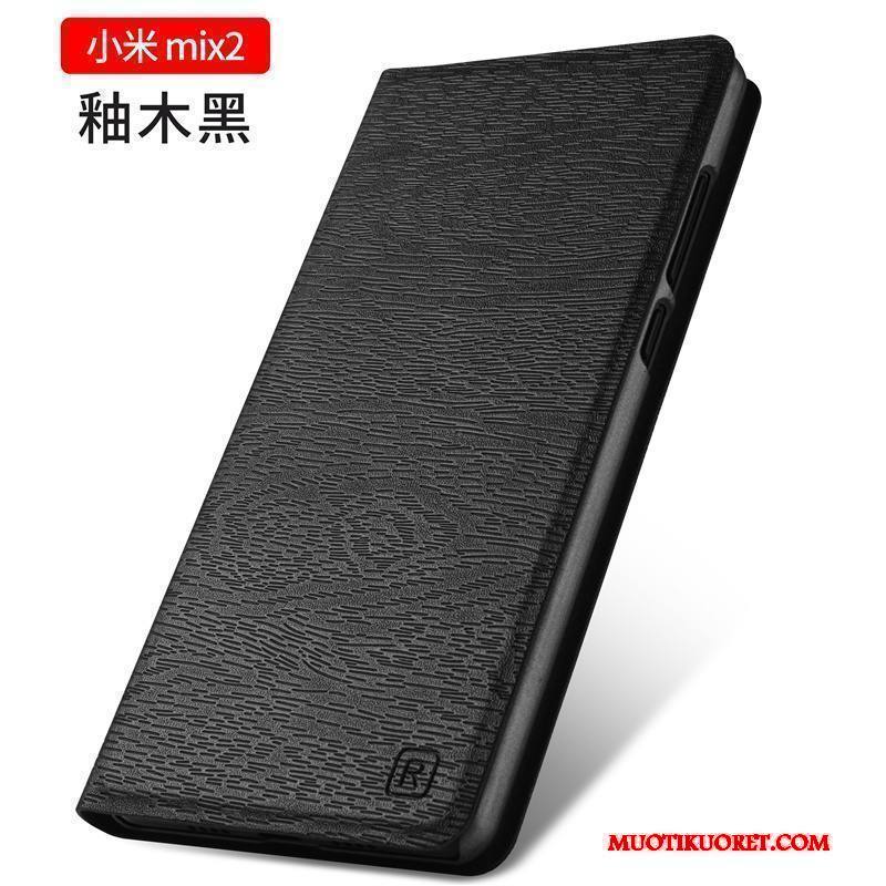 Mi Mix 2 Kuori Nahkakotelo Puhelimen Kuoret Simpukka All Inclusive Kulta Pieni Murtumaton