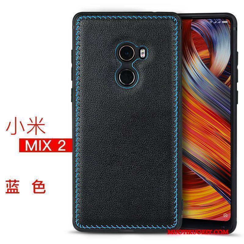 Mi Mix 2 Kuori Pieni Kotelo Luova Suojaus Aito Nahka All Inclusive Keltainen