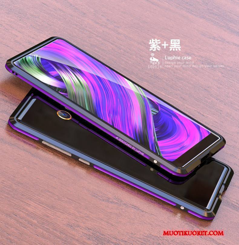 Mi Mix 2 Takakansi Kotelo Kuori Puhelimen Kuoret Metalli Kehys Violetti