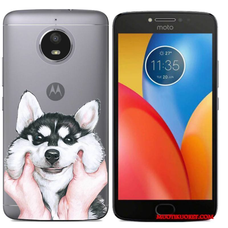 Moto E4 Plus Kotelo Pehmeä Neste Monivärinen Luova Kuori Maalaus Puhelimen