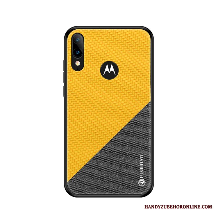 Moto E6 Plus Murtumaton Keltainen Kuori Kotelo Kukkakuvio Puhelimen Kuoret All Inclusive